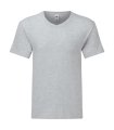 T-shirt Heren V Hals Iconic FOTL 61-442-0 Heather Grey